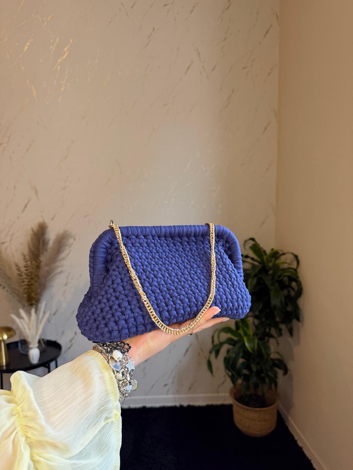 Borsa Intreccio Blu