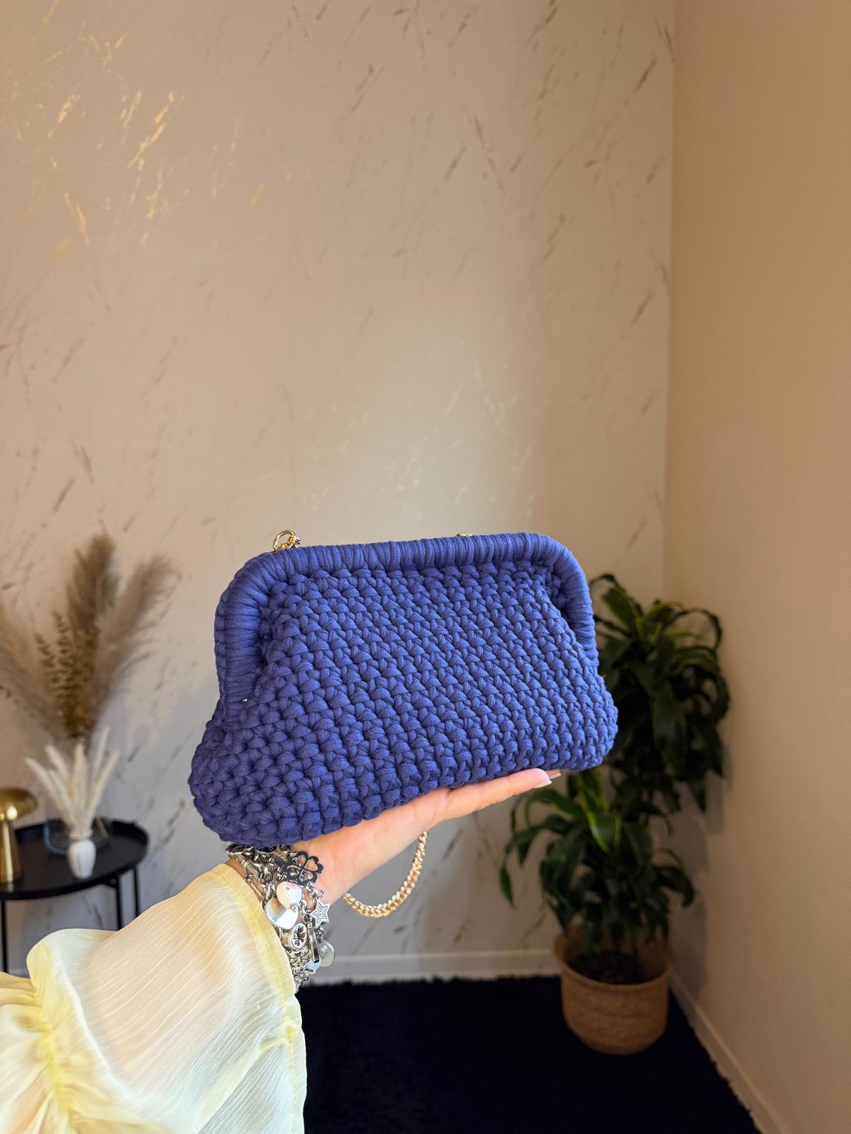 Borsa Intreccio Blu