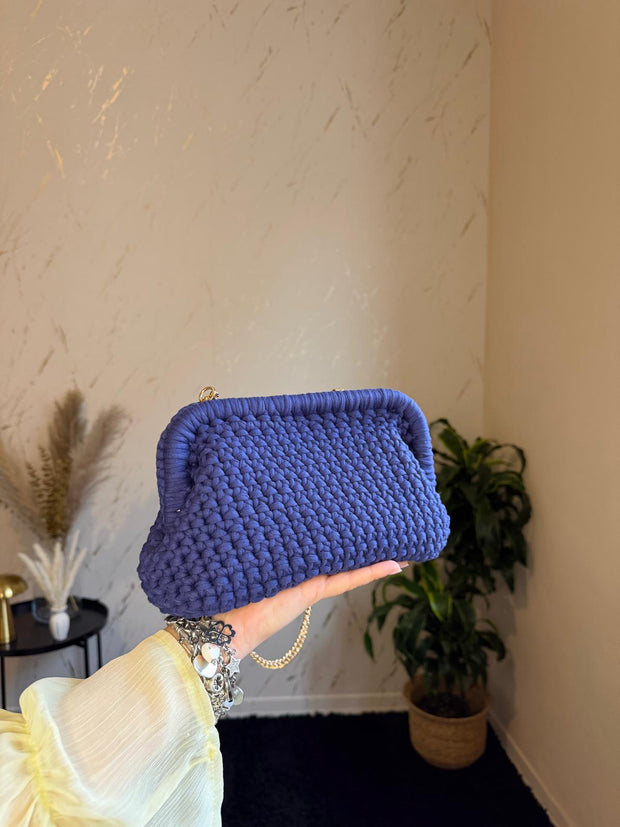 Borsa Intreccio Blu