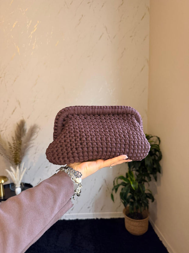 Borsa Intreccio Marrone