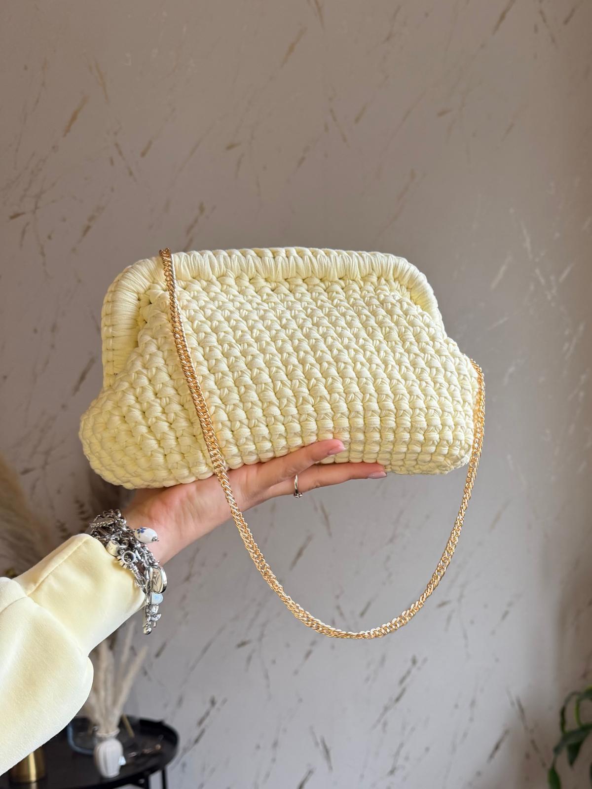 Borsa Intreccio Gialla