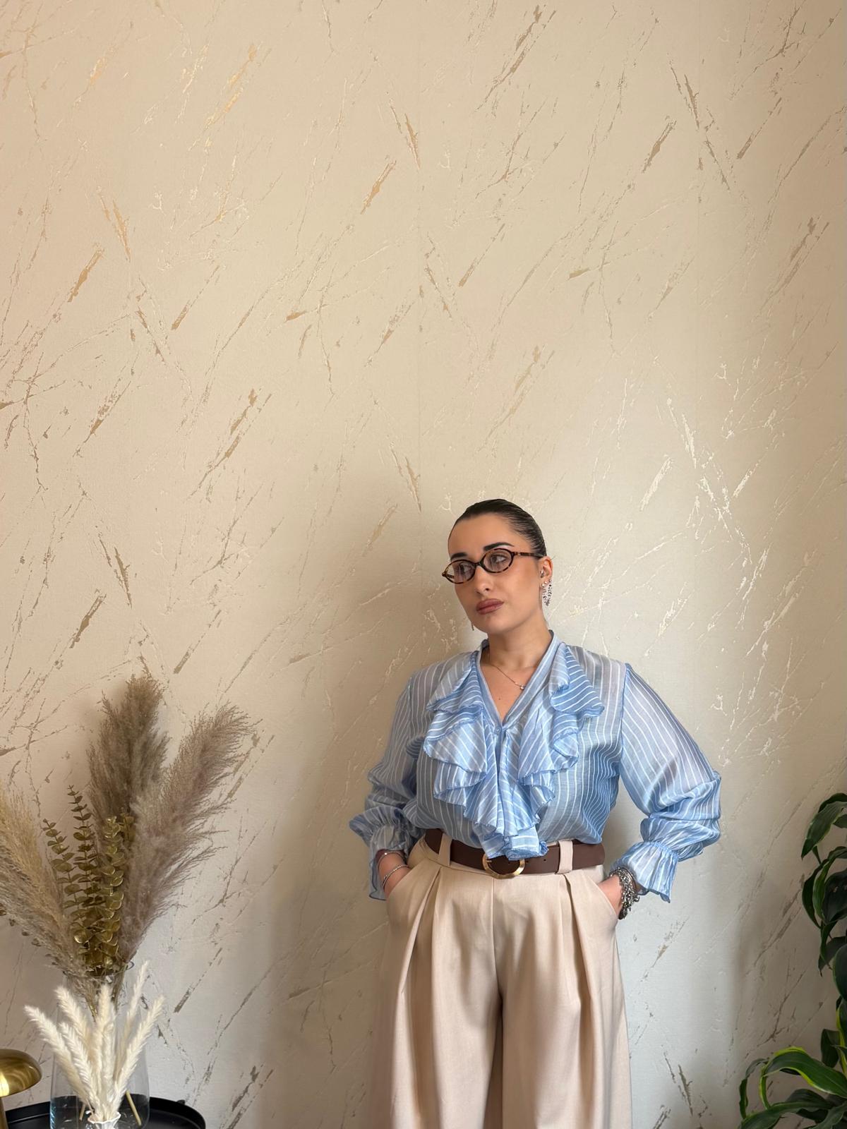 Camicia Francesca Celeste