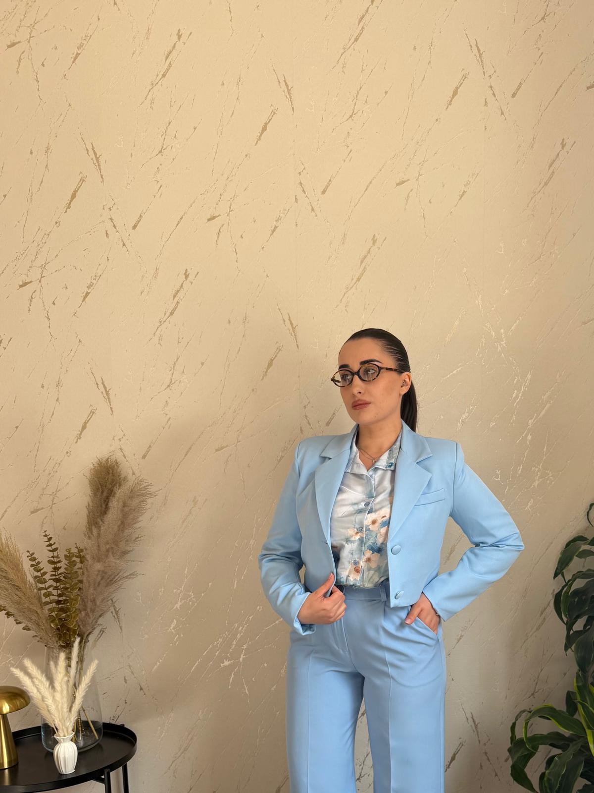 Tailleur Camilla Celeste