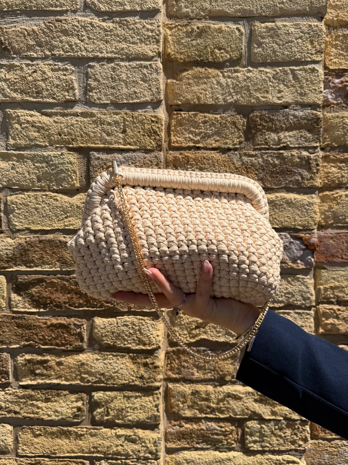Borsa Intreccio Beige