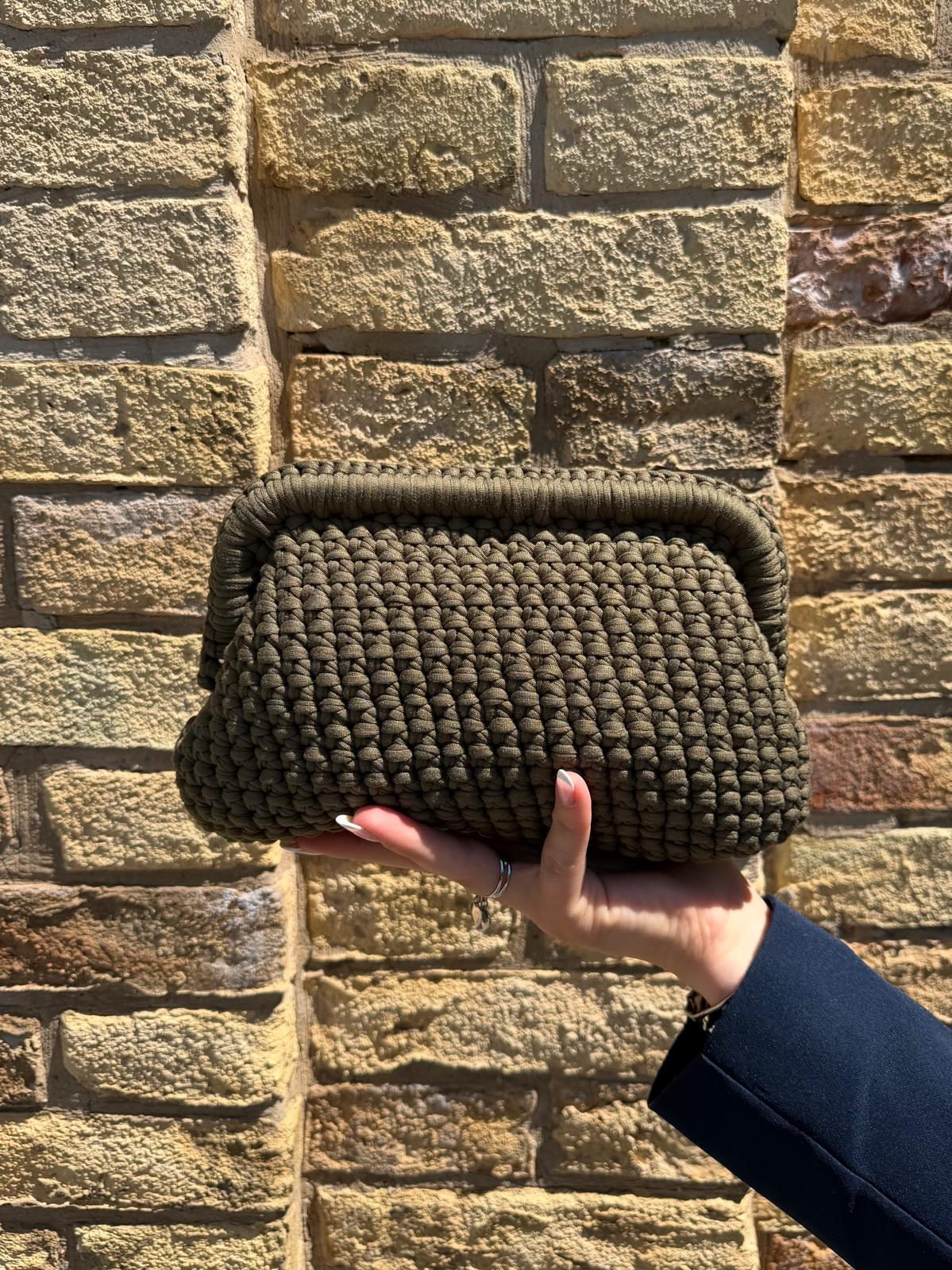 Borsa Intreccio Verde