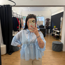 Camicia Susanna Celeste