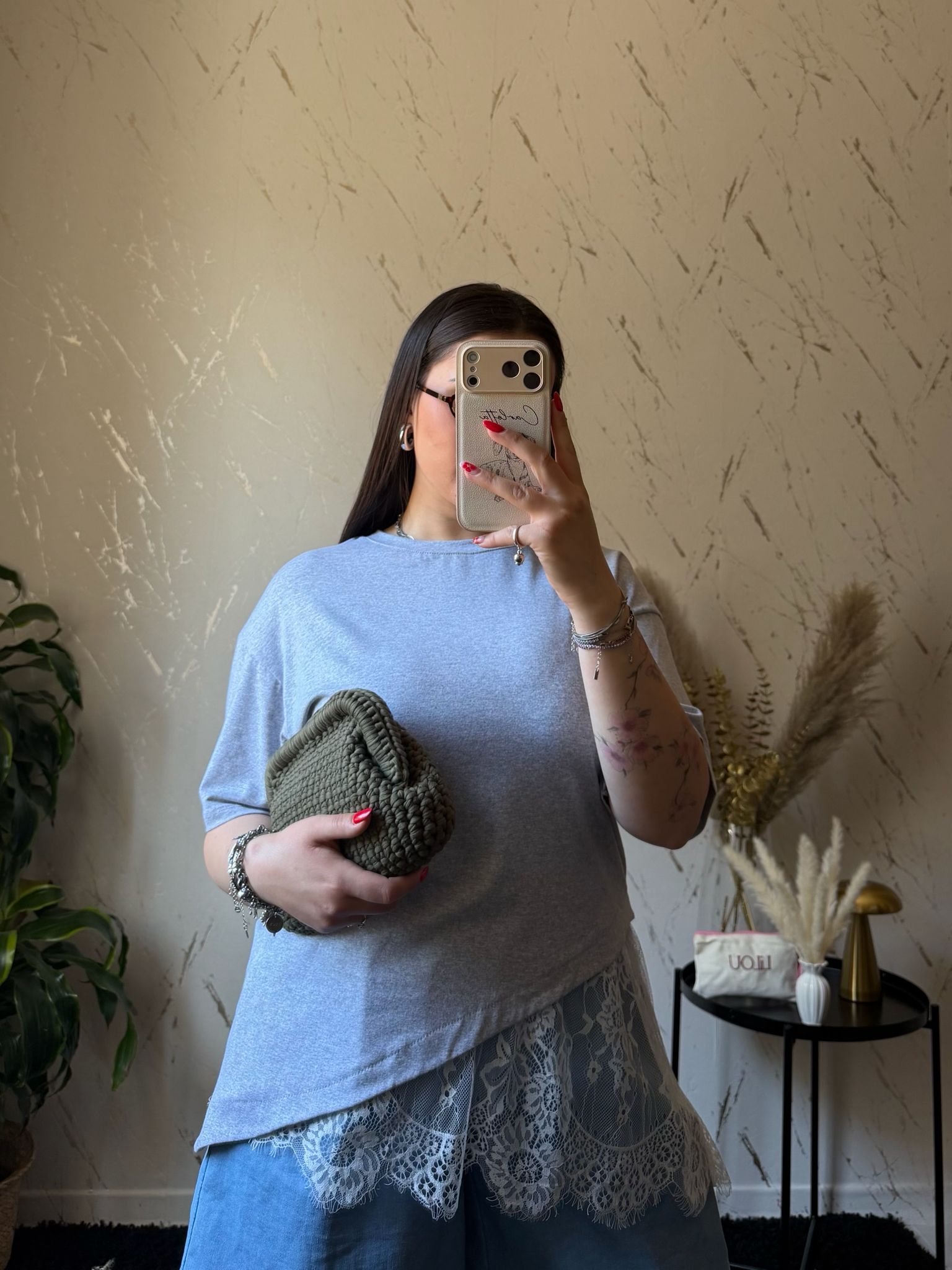 T-shirt Annapaola Grigia