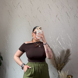 Maglia Asia Marrone