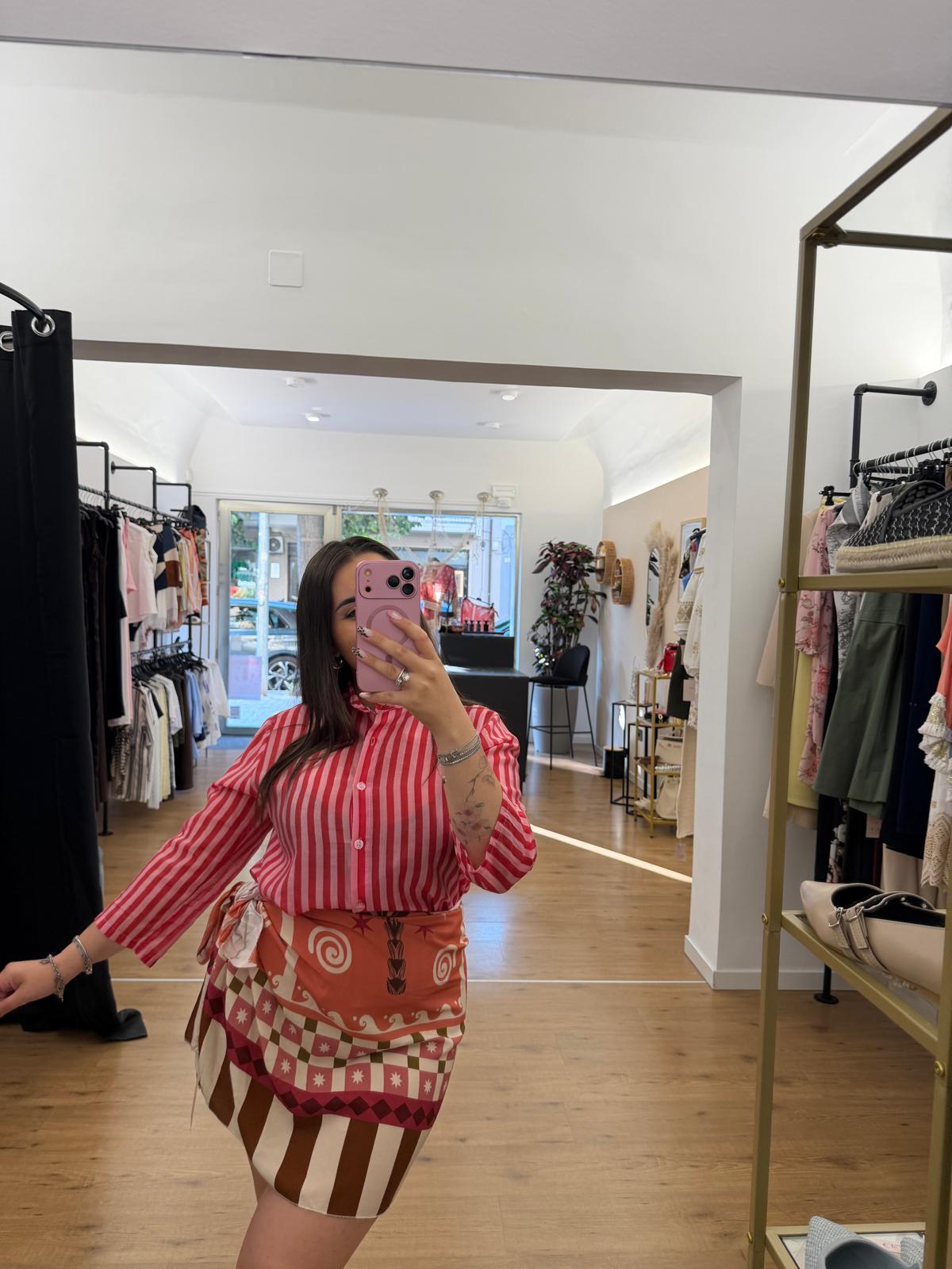 Camicia Ornella Rossa/Rosa