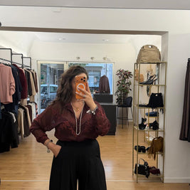 Camicia Fiorella Bordeaux