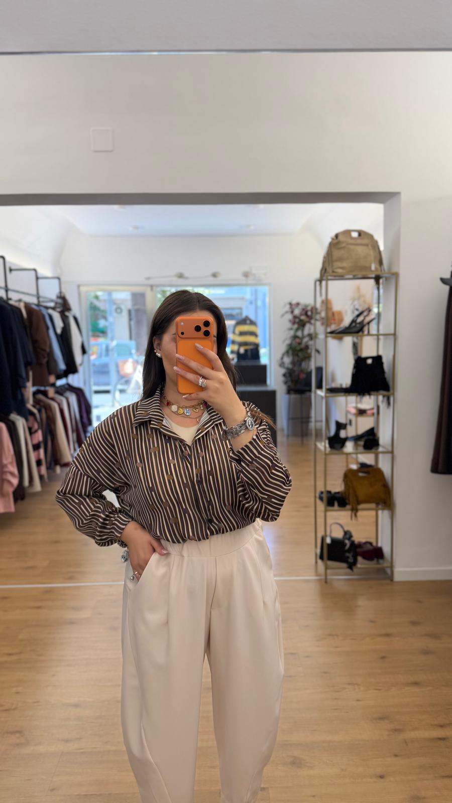 Camicia Sandra Marrone