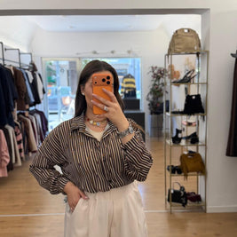 Camicia Sandra Marrone