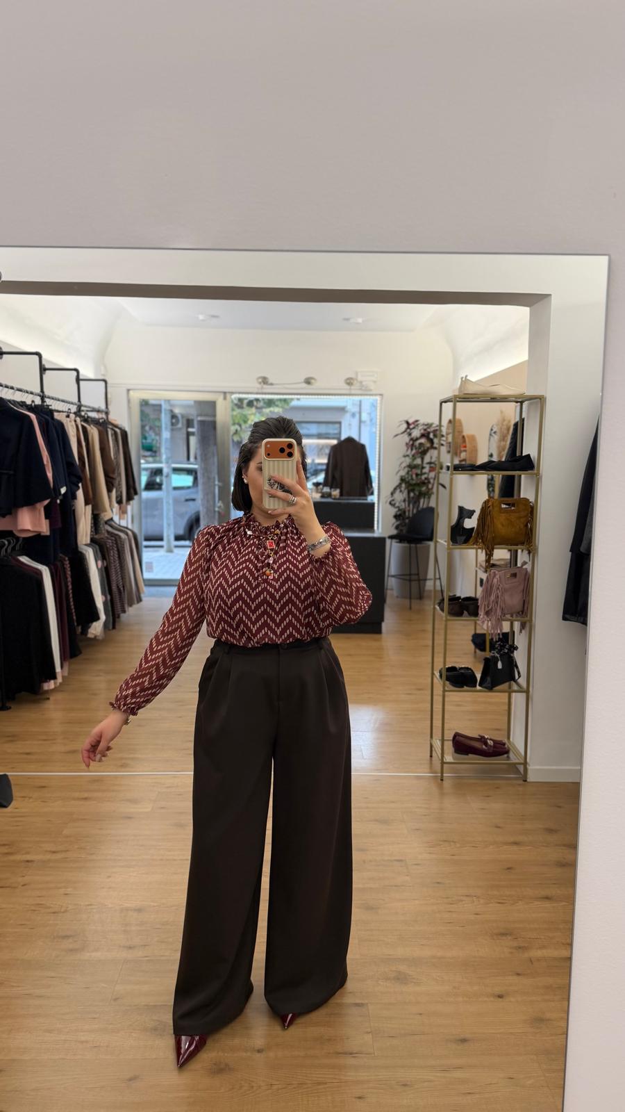 Camicia Lorena Bordeaux
