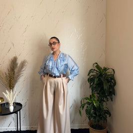Camicia Francesca Celeste