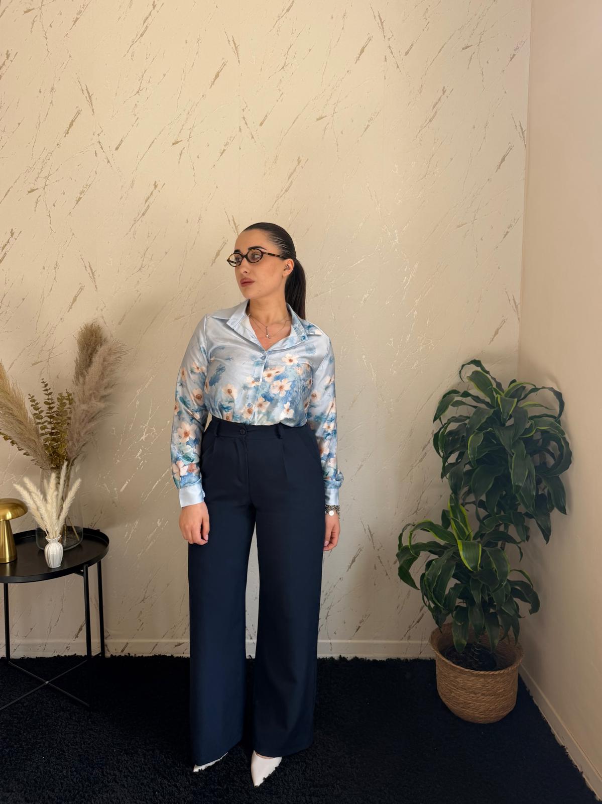 Camicia Chantal Celeste
