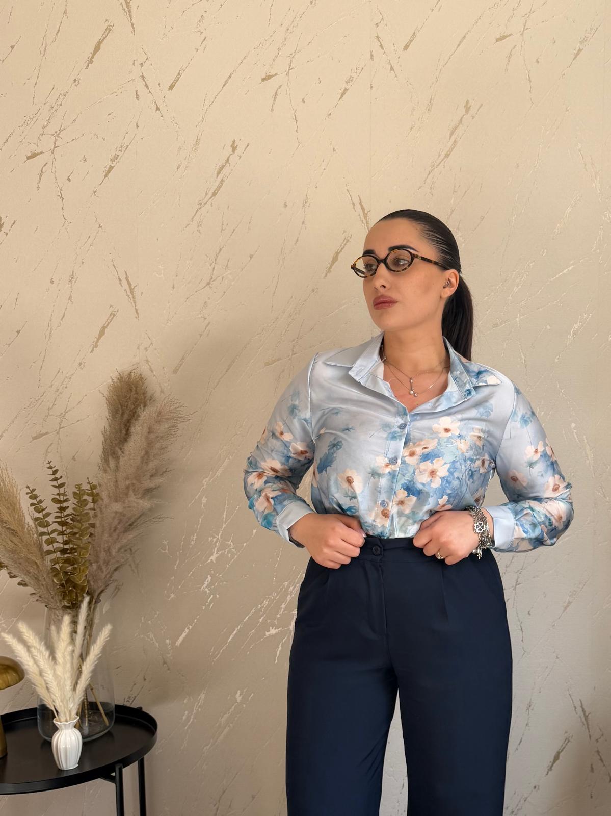 Camicia Chantal Celeste