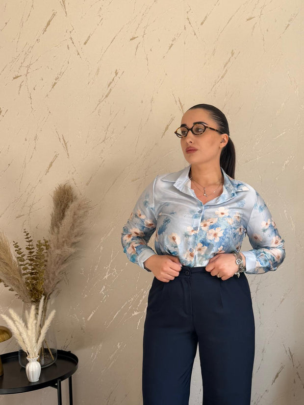 Camicia Chantal Celeste