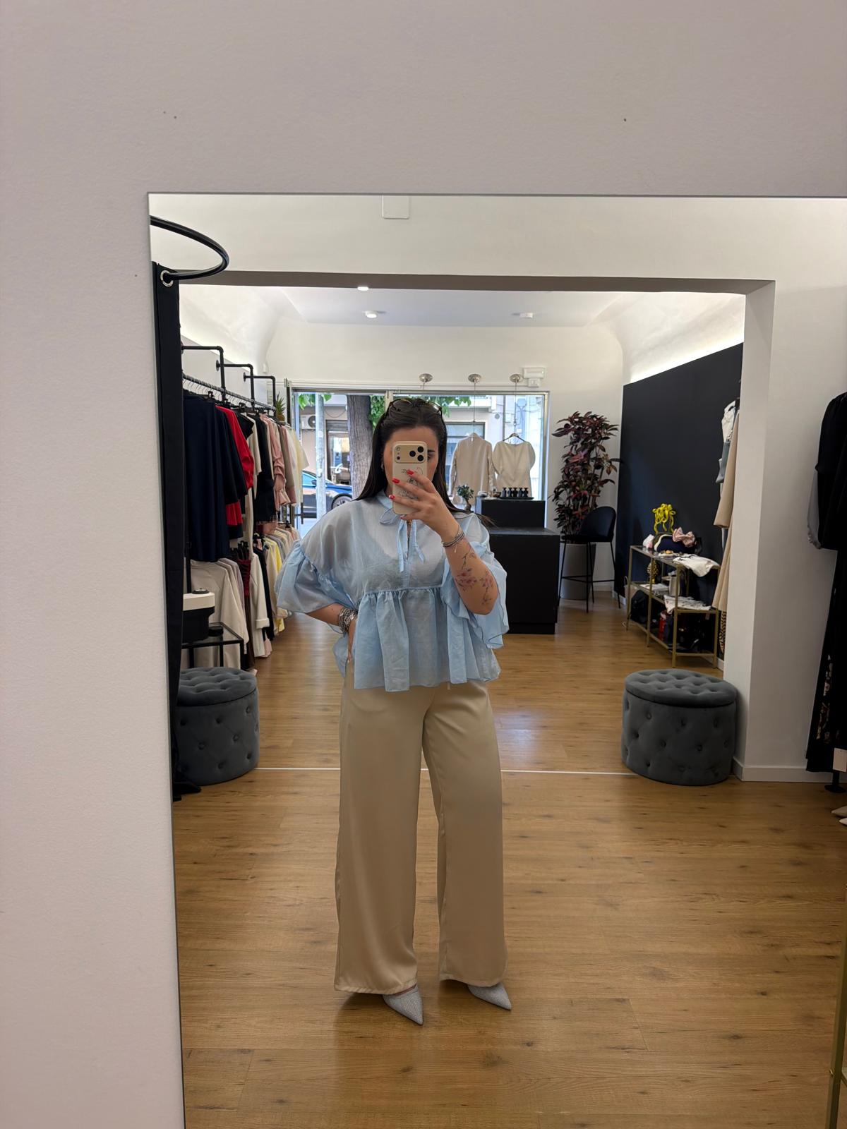 Camicia Susanna Celeste