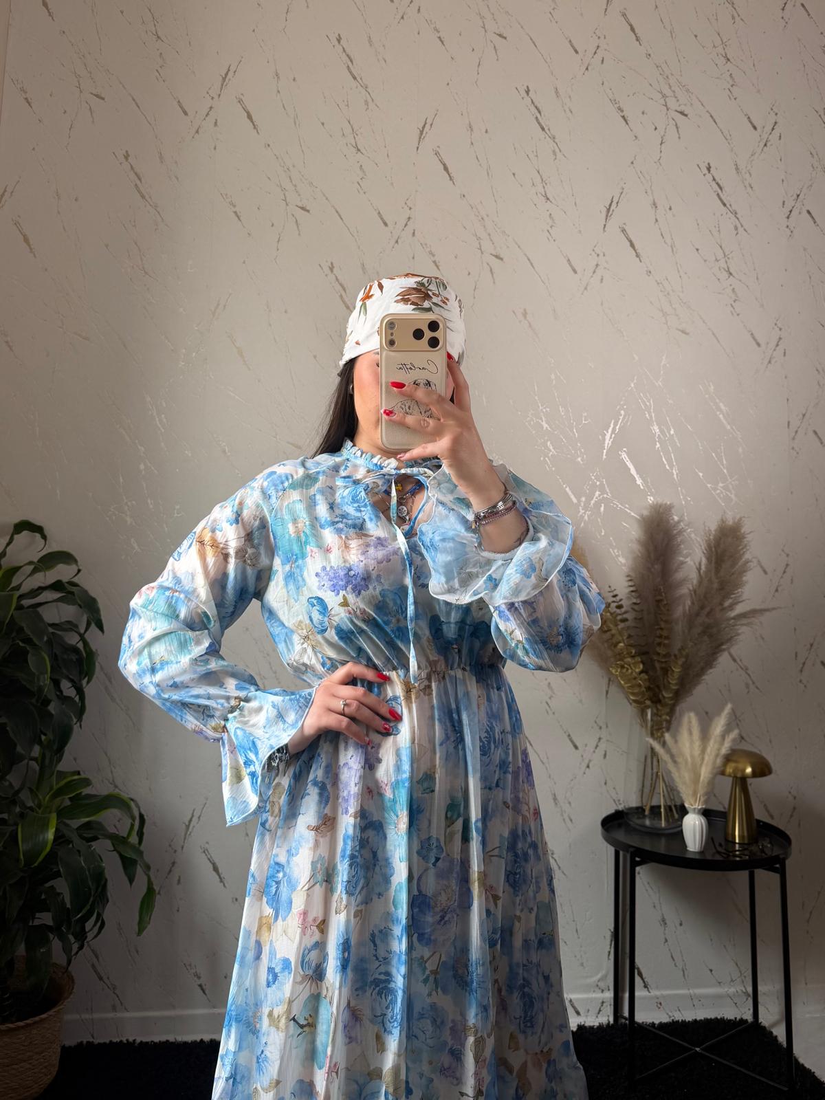 Abito Carlotta Celeste