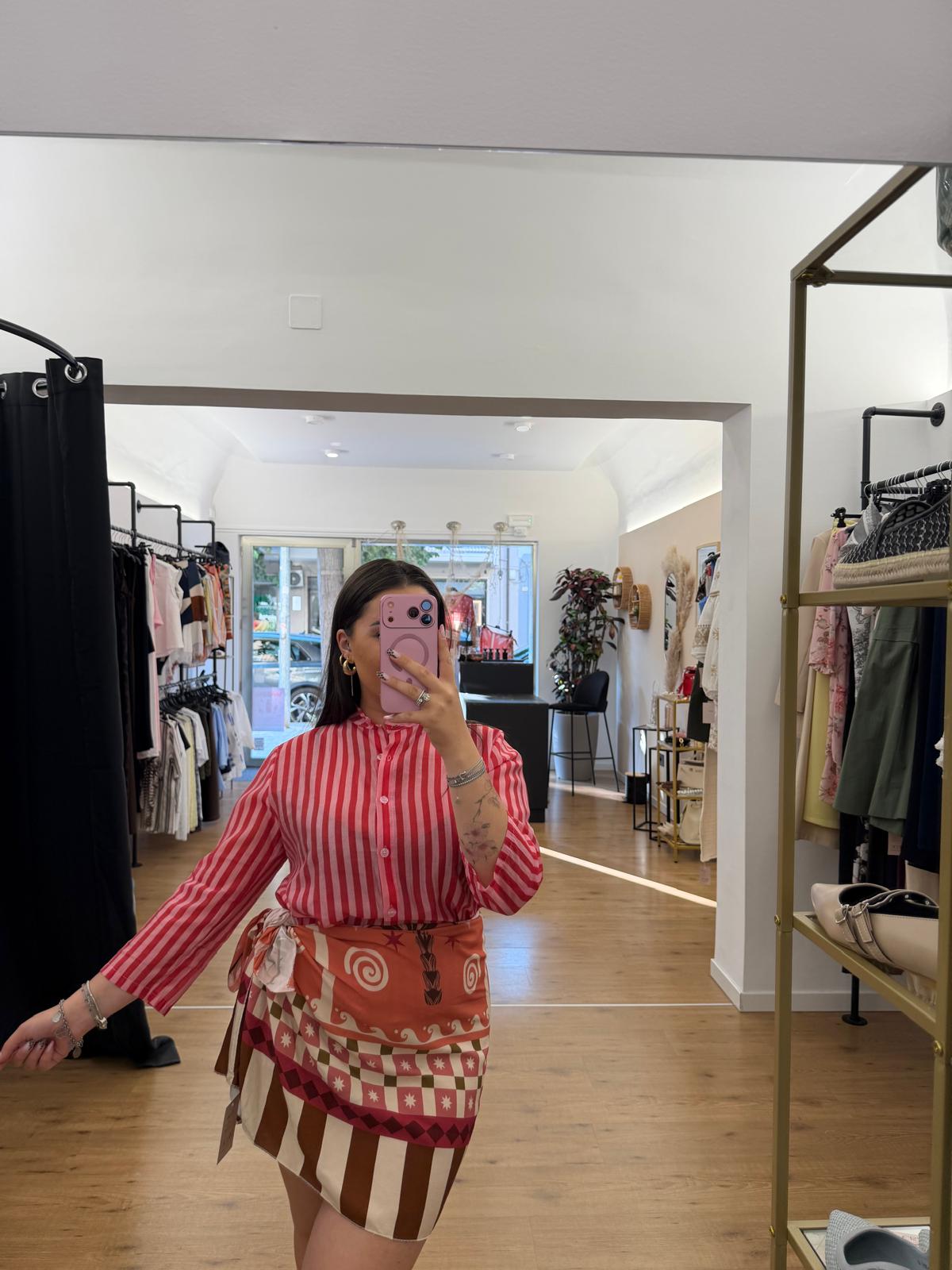 Camicia Ornella Rossa/Rosa