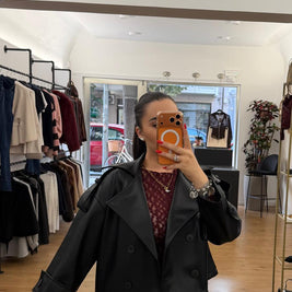 Trench Federica Nero