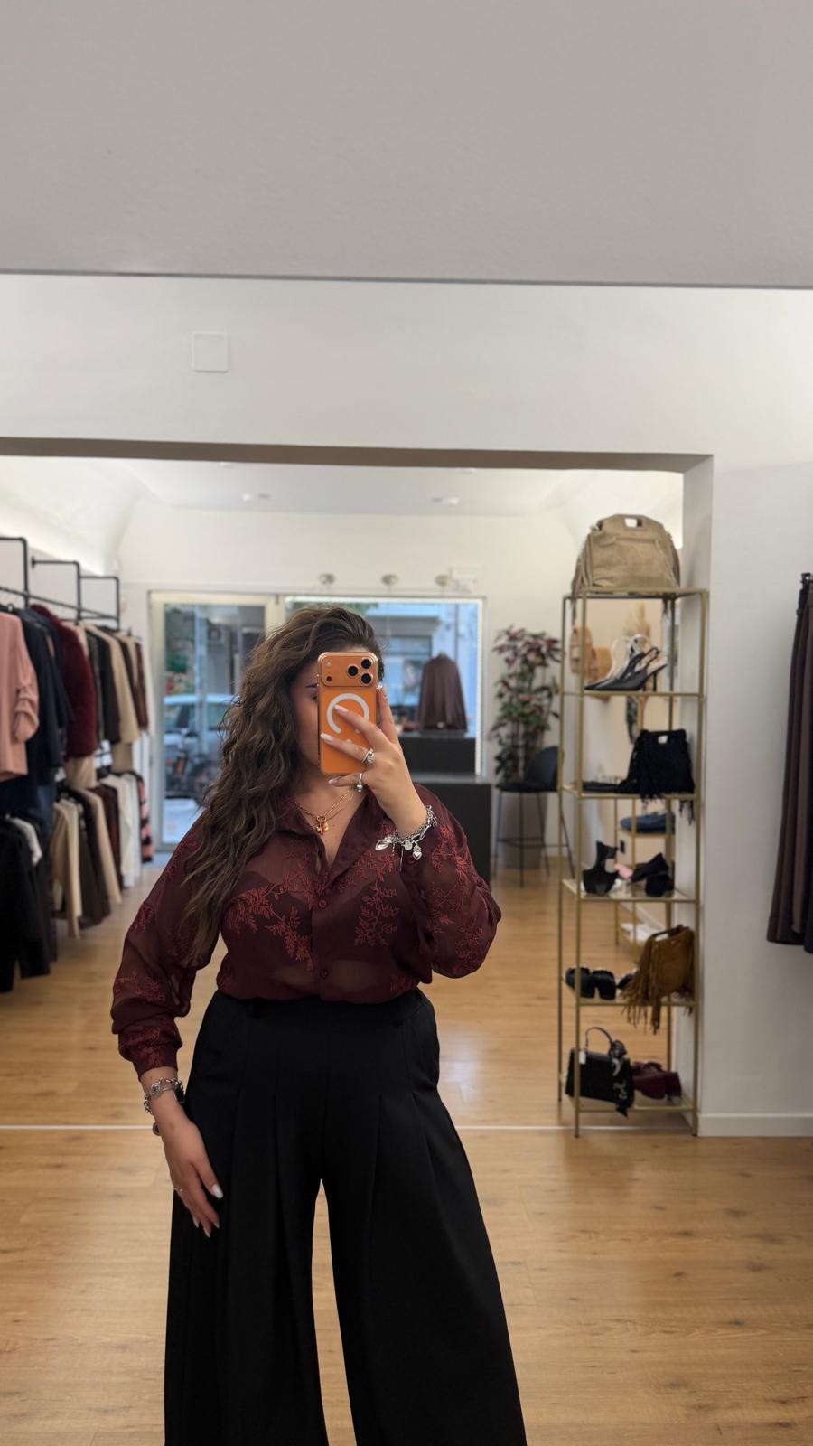 Camicia Fiorella Bordeaux