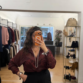 Camicia Fiorella Bordeaux