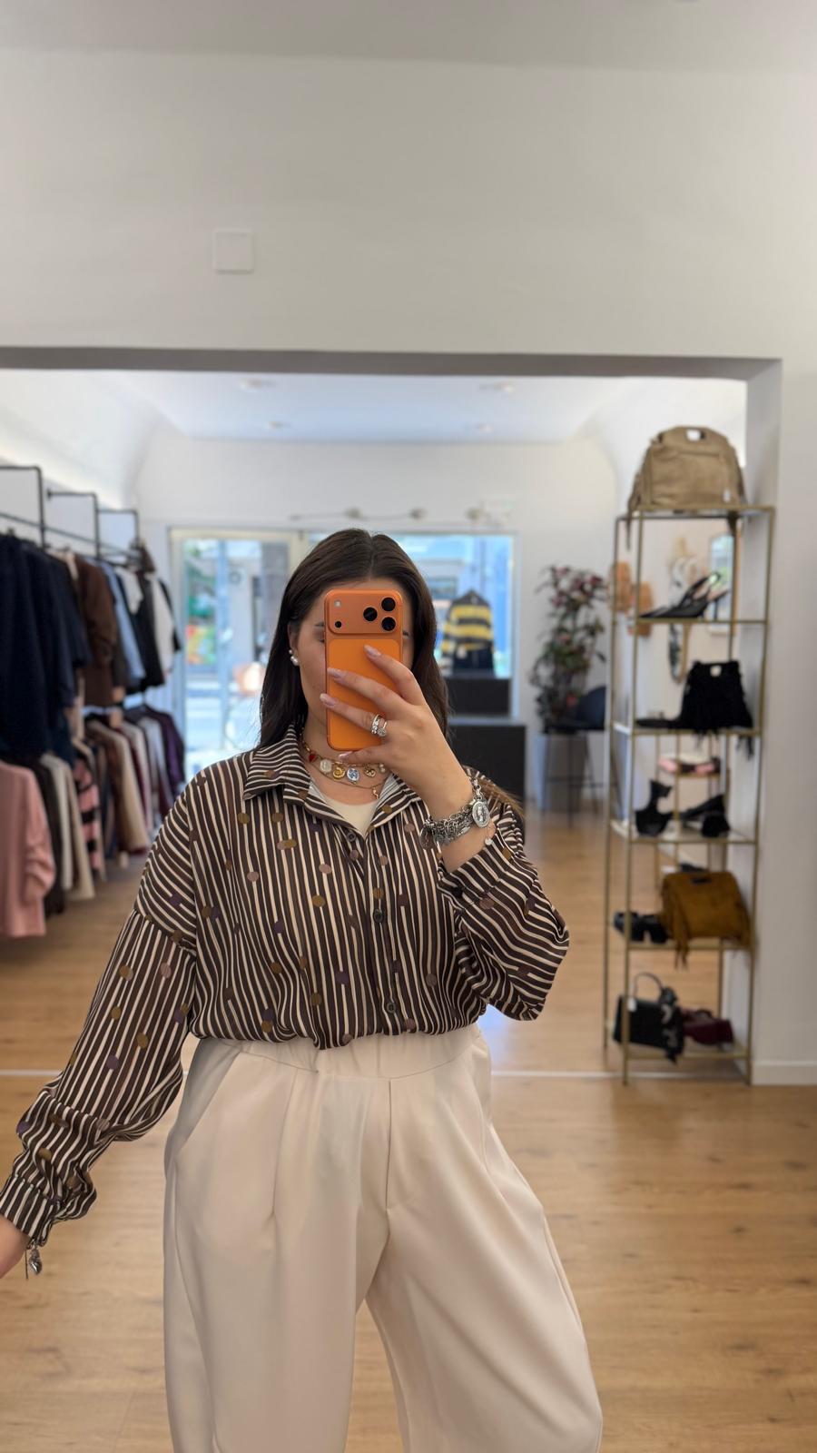 Camicia Sandra Marrone
