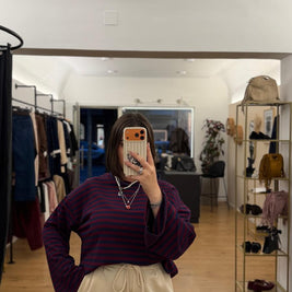 Maglia Melissa Blu/Bordeaux