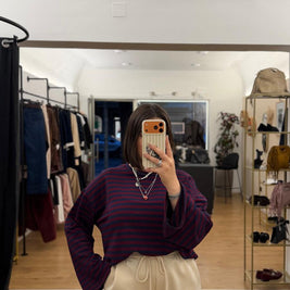 Maglia Melissa Blu/Bordeaux