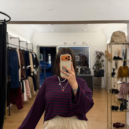 Maglia Melissa Blu/Bordeaux