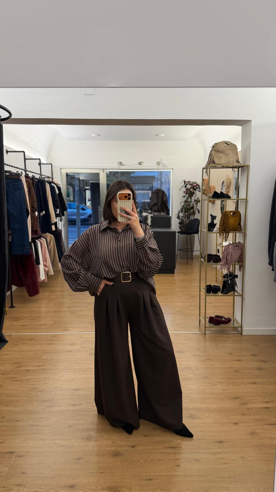 Camicia Alessia Marrone