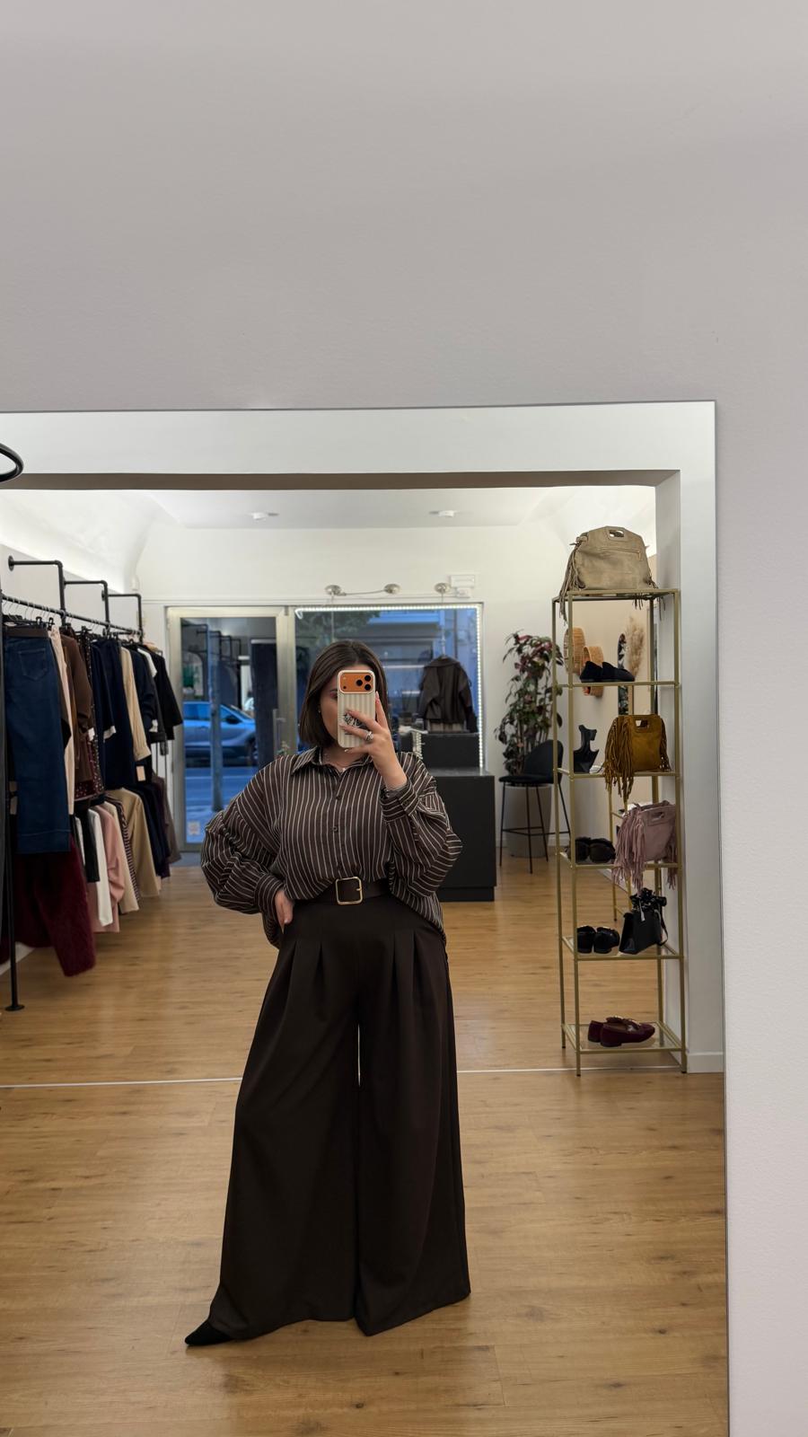 Camicia Alessia Marrone