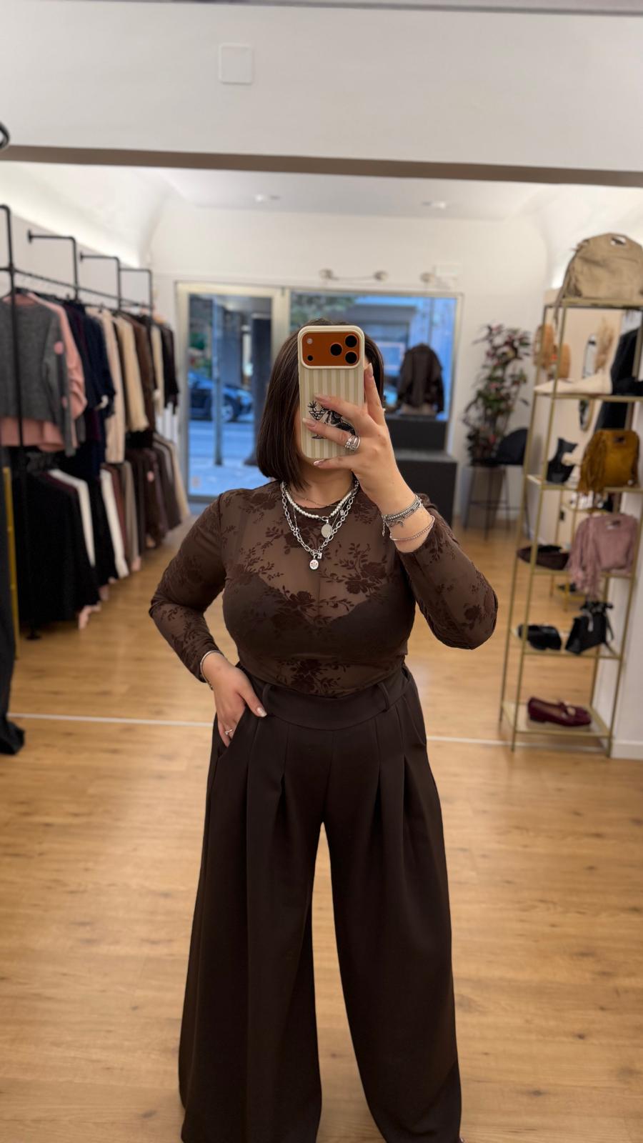Maglia Lorenza Marrone