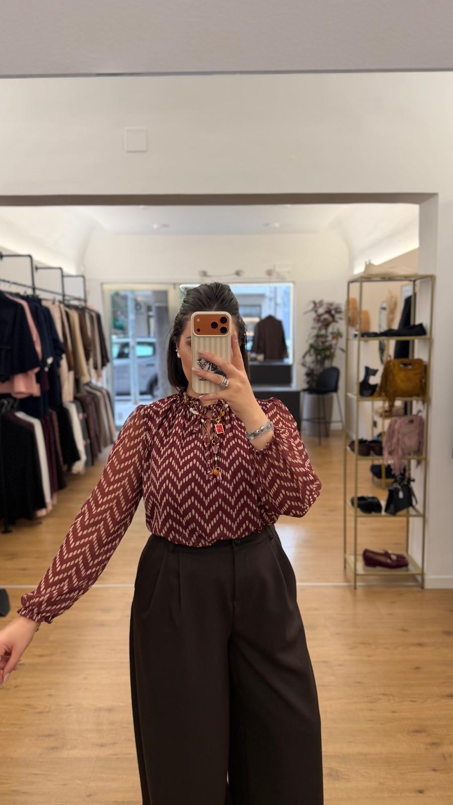 Camicia Lorena Bordeaux