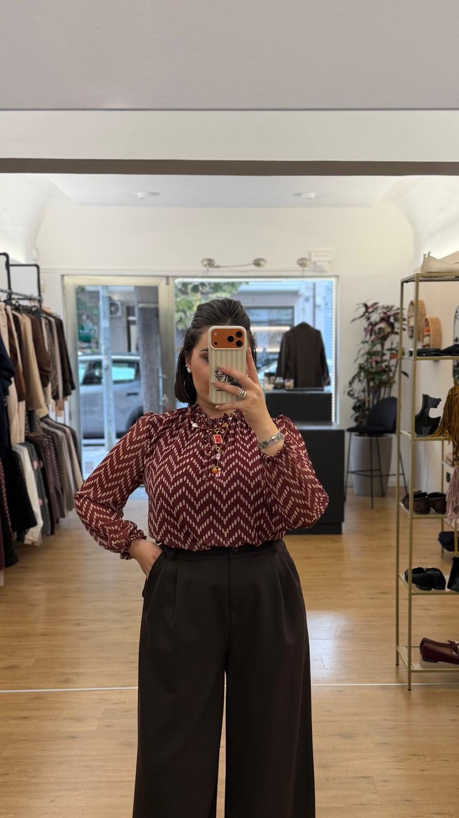 Camicia Lorena Bordeaux